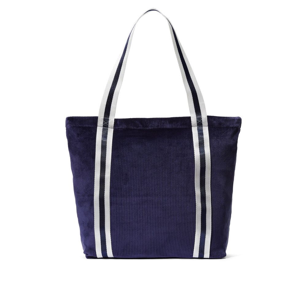 Victoria's Secret PINK Navy Blue‎ Velour Ribbed Tote Bag NWT Sealed Packaging - Picture 2 of 7